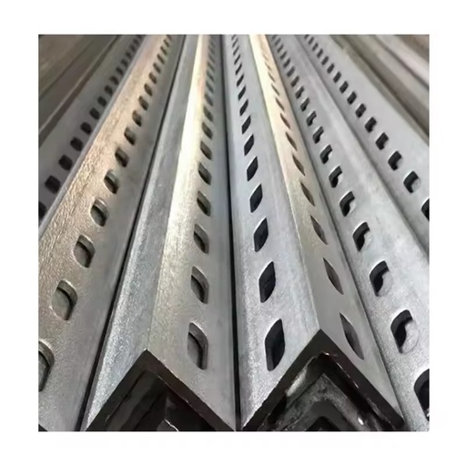 Hot Dipped Galvanized Steel Perforated Slotted Angle Iron Gi Angles Steel bar for Garage Door