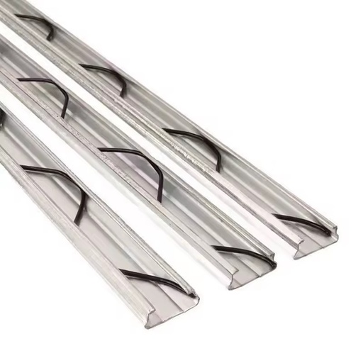 Greenhouse Film Slots Galvanized Aluminum Track Film Slot Channel Lock Wiggle Wire Zigzag