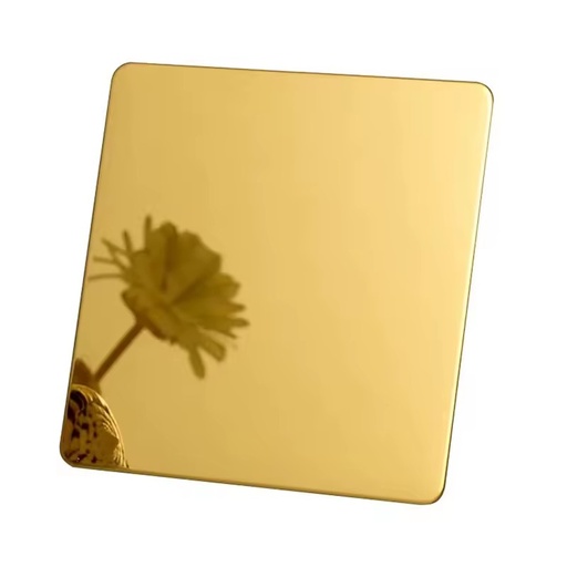 Top Quality 201 304 316 430 Golden Color Mirror Finish Stainless Steel Sheets for Jewelry Manufacturing