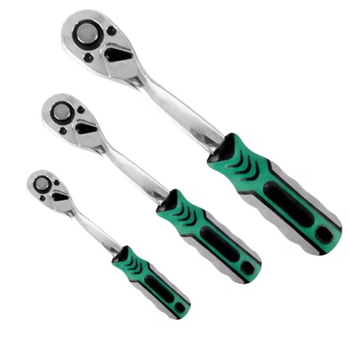 1/4Adjustable Ratchet Wrench Socket Set Steel Tools with Strong Impact Resistance Overall Heat Treatment Ratchet Handle