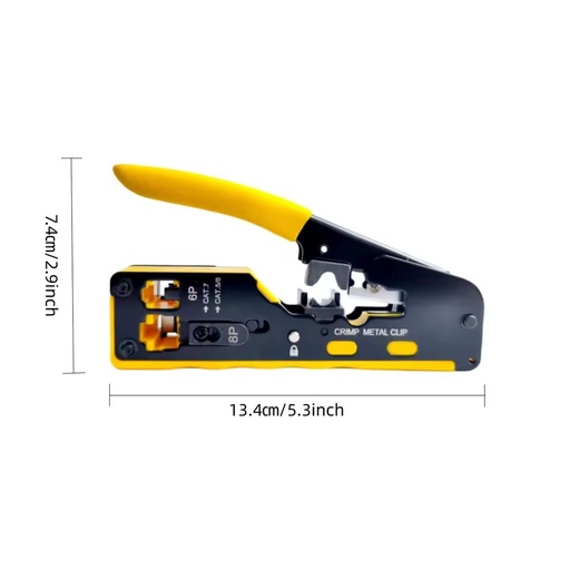 Portable Multifunctional Network Wire Crimpers 6P 8P Cat5e Cat6 Cat7 Rj45 Modular Plugs Electric Crimping Plier Hand Tools
