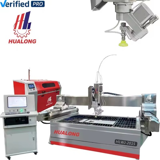 Stone Machinery HLWJ-2015 Micro Desktop Waterjet Cutter Mini Marble Granite Cnc Water Jet Cutting Machine for Sale