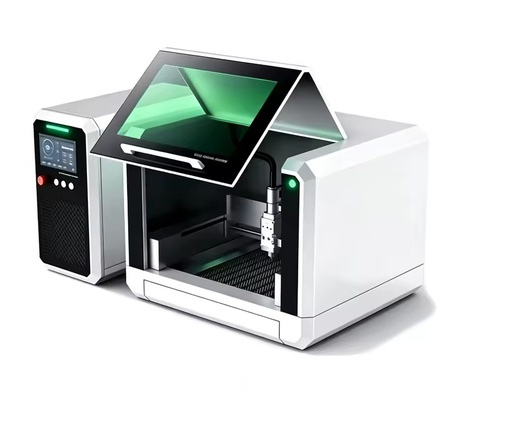 New Desktop Fiber Laser Cutting Machine 800W Automatic HIWIN Guiderail for Metal Sheet 2mm DIY Workshop Home Use