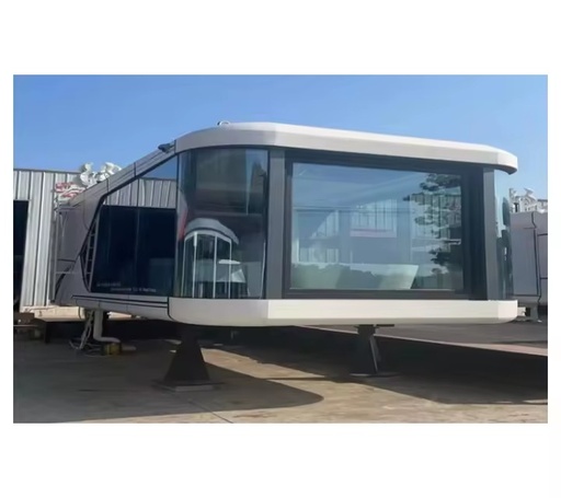Prefab Steel Modular Homes Capsule Concept Hotel Villa for Vacation Space for Office Use Sandwich Panel Material