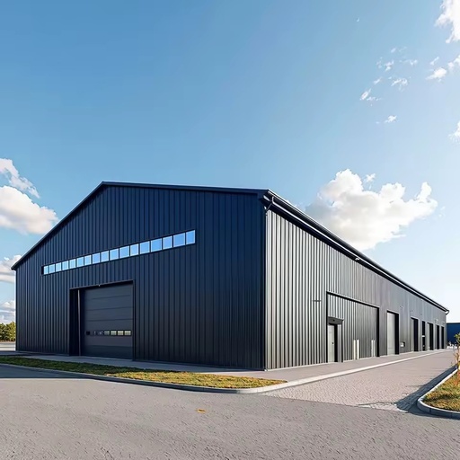 Durable Modern Prefab Light Steel Warehouse Kits with Thermal Insulation ISO9001 Certified Easy Bolt Assembly Design