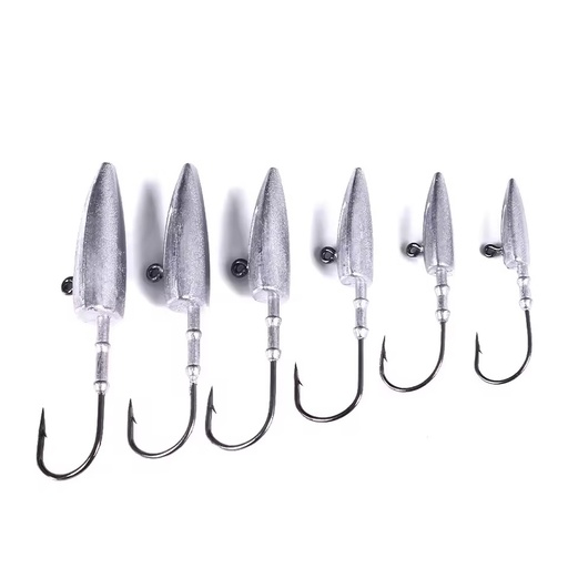 Wholesale JI100 7g 10g 15g 21g 28g 35g Lead Jig Head Fishing Hooks