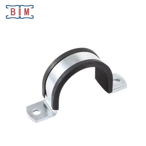 Grey Powder Coated U-shaped OEM P Clamp Rubber Band Hose Clamp