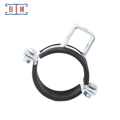 Electro-galvanized Carbon Steel Adjustable Anti-vibration U-shaped Metric/Inch Pipe Clamp Support Bracket Strut Fitting High