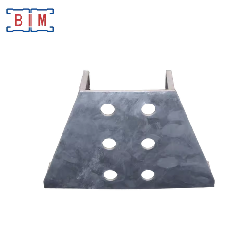 Unistrut Channel Heavy Duty HDG Standard Post Base Plate T Type Support Bracket Zinc Plated 5mm Thickness Single-Side BIM Model