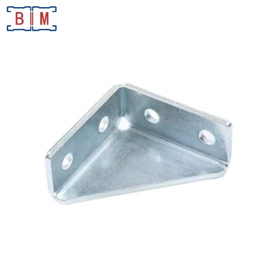 Wholesale BIM P2484 7 Hole Electro Galvanized Triangle Support Bracket (Corner Brace) for Industrial Framing