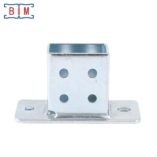 Unistrut EG Steel Post Base Support Bracket for 1-5/8'' Back to Back Channel