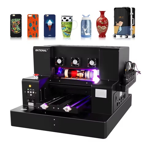 Mini A4 Uv Impresora Dtf Inkjet Printer Direct DIY Pen Card CD PVC Glass Leather Metal Wood UV Flatbed Printer for