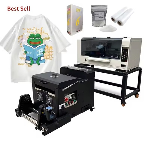 Dual XP600 A3 A3+ DTF Printer 30 33 cm Direct Transfer Film DTF Printer With Dtf Shaking Powder Machine for T-shirt