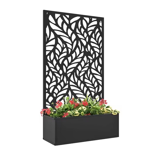 YW Hardware Custom Laser Cut Metal Screen Planter Box, CAD Drawings Welcomed, OEM Sheet Metal Fabrication for Landscape Projects