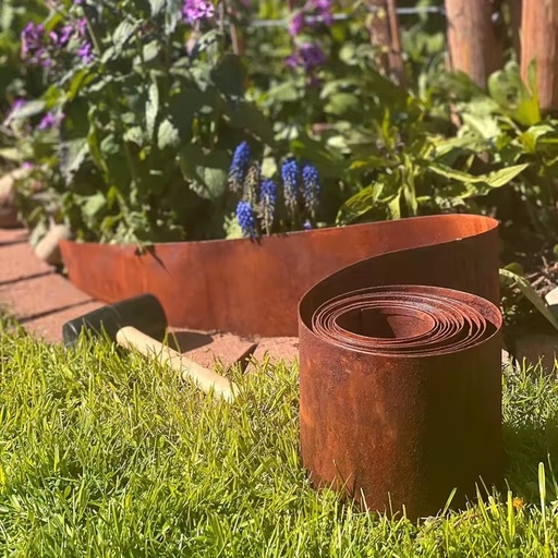 YW Hardware Custom 5m 10m Tall Galvanized Weathering Resistant Aluminium Rusty Corten Steel Metal Lawn Edging in Roll