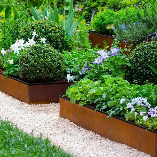 YW Hardware Custom Outdoor Flexible Corten Steel Iron Aluminum Metal Garden Lawn Edging