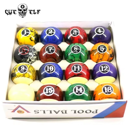 16 Custom Logo Pool Table Billiard Balls Bulk Regulation Size for Customizable Entertainment
