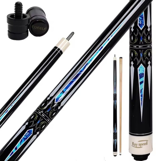 Professional58 Inch Billiard Cue Sticks 19 Oz Hardwood Canadian Maple Pool Cue Stick with 12.5mm 13mm Tip