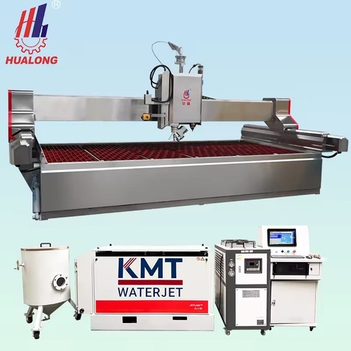 CNC Water Jet Cutters Waterjet Stone Cutting Machine for Marble Granite Ceramic Tile with System