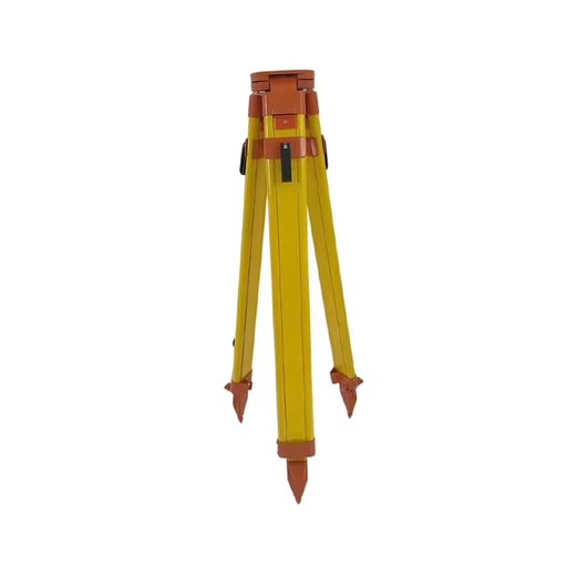 High Quality Yellow Survey Tripod with Wooden/Aluminum Alloy for Topography Equipment Total Station & Auto Level 4Pcs/Pack