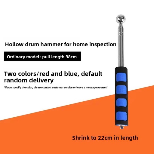 Factory Wholesale Hollow Drum Hammer Telescopic House Inspection Tool 150cm Tile Measurement