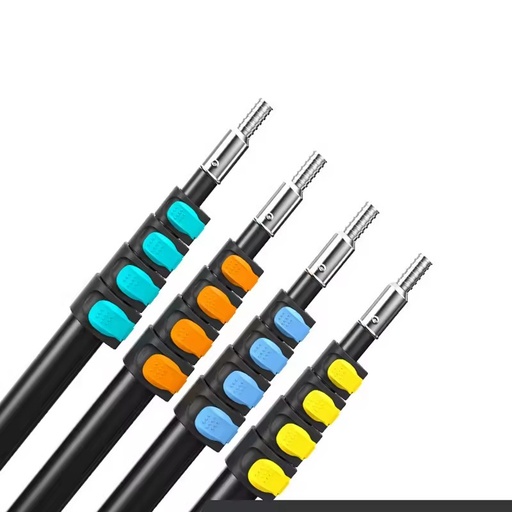 35ft 45ft 55ft Aluminum Window Cleaning Pole Telescopic Flexible Pole