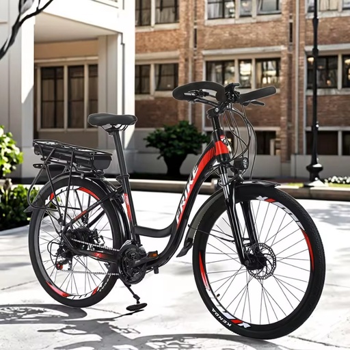 FRIKE City Ladies Electric Mountain Bicycle Lithium Batteries Long Range Ebike for Adult 1000W With Reply Very Qui Ckly