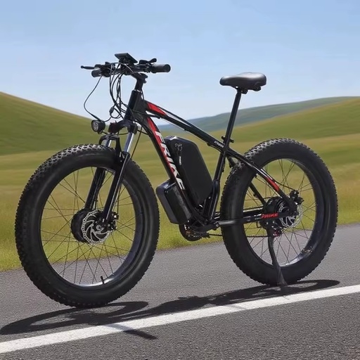 Stock Available New Trend Aluminum alloy electric bicycle 26*4 electric fat tire bike electric mountain dual motor electric bike