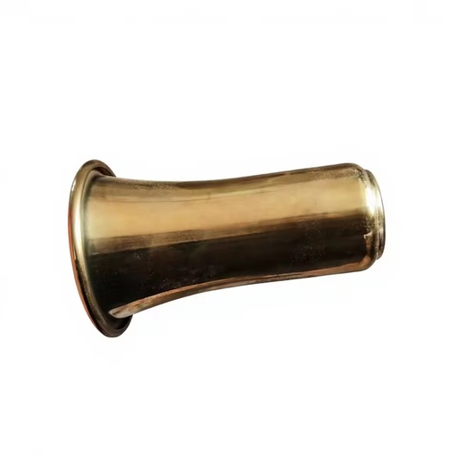 Custom Precision Spun Brass Horn Bell Mirror Polished Finish CNC Metal Spinning Musical Instrument Component
