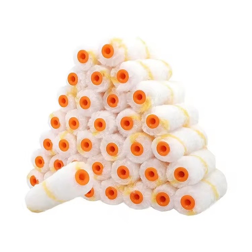 Industrial Grade Yellow Polyamide Fabric Satin Roller Brush Tray Customizable Home Supplies for Clean Painting Rubber Nylon OEM