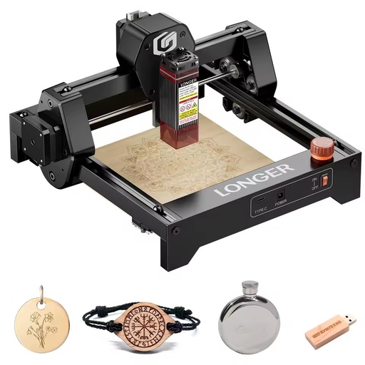 ActionLasers Longer Ray5 Mini Laser Engraving Machine 3.5W High-Accuracy CNC for Metal Leather Paper Stone Wood MDF AI/DXF