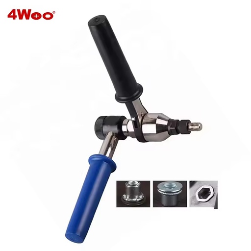 Handheld Short Body Ratchet Rivet Nut Gun Easy Operation Handheld Riveter for M6-M12 M5-M8 Rivet Stud