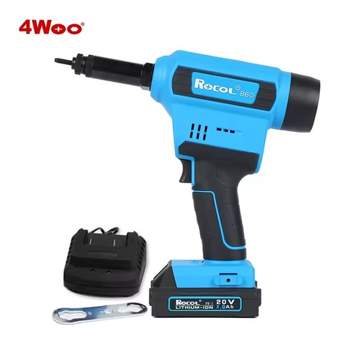 RL-860 Lithium Battery Rivet Tool Electric Blind Rivet Nut Gun Fully Automatic Stroke Adjustable