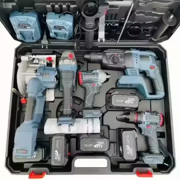5 1 Brushless Cordless Electric Drill Multifunction Lithium Power Tool Set Industrial Chrome Vanadium Steel 3-Year Warranty for