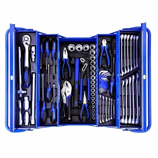 Hot Selling 86-Piece Car Hand Tool Kit with Hard Case Chrome Vanadium Steel Socket Wrench Set OEM 3-Year Warranty