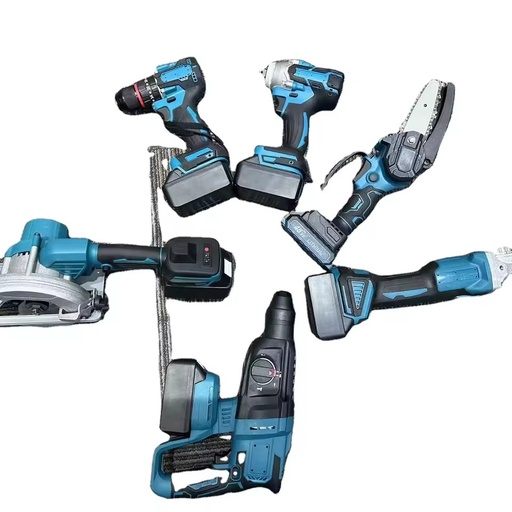 Hot-selling Industrial & DIY Grade Lithium Battery Brushless Motor Cordless Electric Tool Six-piece Set for Maintenance