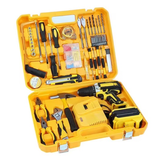 21V Cordless Screwdriver Set Power Screw Drivers High Power Lithium Battery Drill Multifunctional Electric Screw Driver DIY