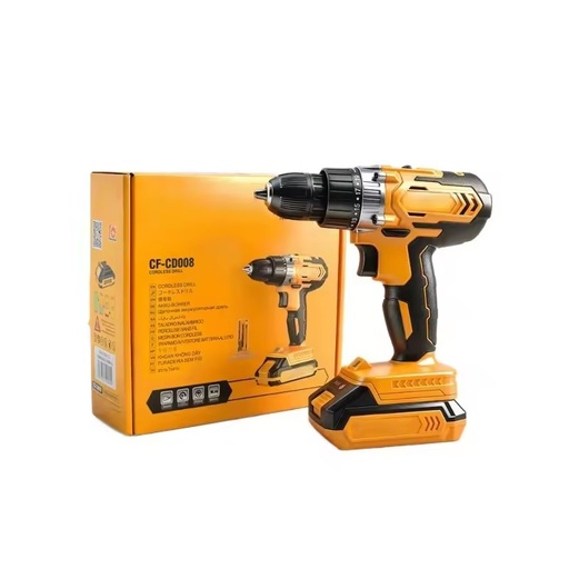 21V Lithium-Ion Brushless Cordless Drill Variable Speed 2.0AH Battery Portable Rechargeable Screwdriver OEM Custom Drilling Tool