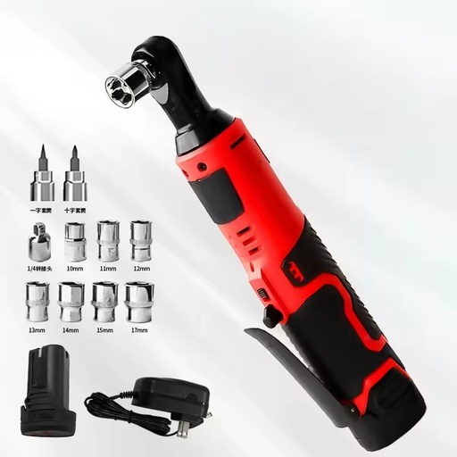 12V Industrial Grade Rechargeable Brushless Cordless Electric Ratchet Wrench Set with 40N.m Torque and 1 in Drive