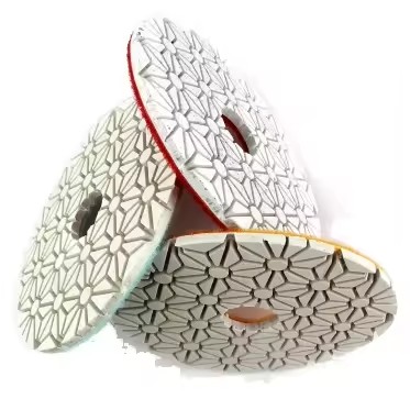 4" Diamond 3-Step 100mm Diameter Wet Polishing Buffing Pad for Granite Stone Floor Polishing OEM Customizable