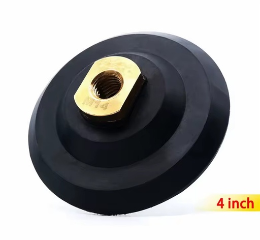 Flexible High Efficiency Customized OEM 4 Inch 100mm Marble Granite Buffing Rubber Backing Fine Abrasive Grade High Gloss Finish