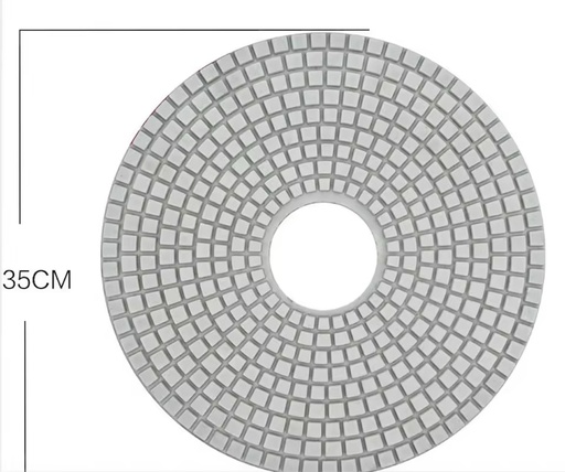 High Gloss Hook & Loop Electroplated Resin Stone 10 Inch 7 Step Marble Dry Wet17 Inch buff Diamond Polishing Pad