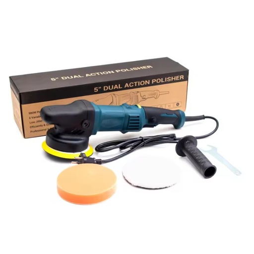 Industrial 6-Speed 110V/220V 980W 125mm Orbital Car Polisher 5'' Vertical Dual Action Wax-Polishing Polisher Kit 110V/220V 980W