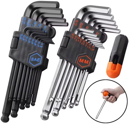 Industrial Grade Strength Helping T Handle 26 Pieces Torx Allen Wrench Hex Key Spanner Set