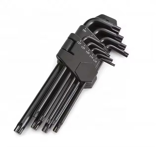 9 Pieces Long Arm Torx Hex Key Wrench Set