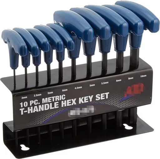 OEM 10PCS Performance Tool W80275 Metric T-Handle Hex Key Sets 10-Piece Star T-Handle Set