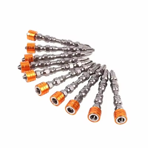 Professional S2 Double End 65mm PH2 Magnetic Screwdriver Bits Sets With Magnet Coil
