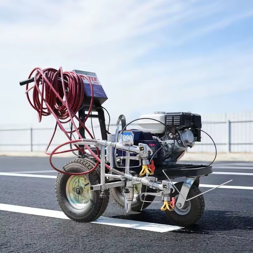Parking Lot Line Striping Machine Airless Spray Gun Automatic Cold Paint Road Marking Machines