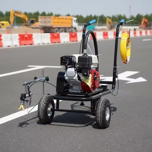 Hand Push Hot Selling Cold Paint Spray Road Line Marking Machine With 1-year Warranty for Mark Traffic Lanes/ Parking Spaces