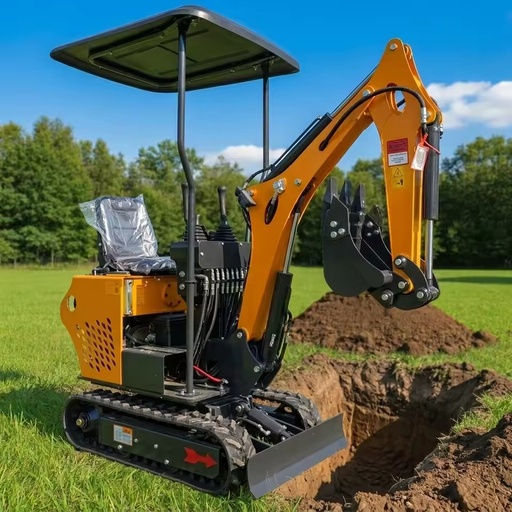 CE EURO 5 Kubota Engine Mini 800KG Excavator Agricultural Crawler Small Excavator Mini Digger 0.02m Bucket Capacity